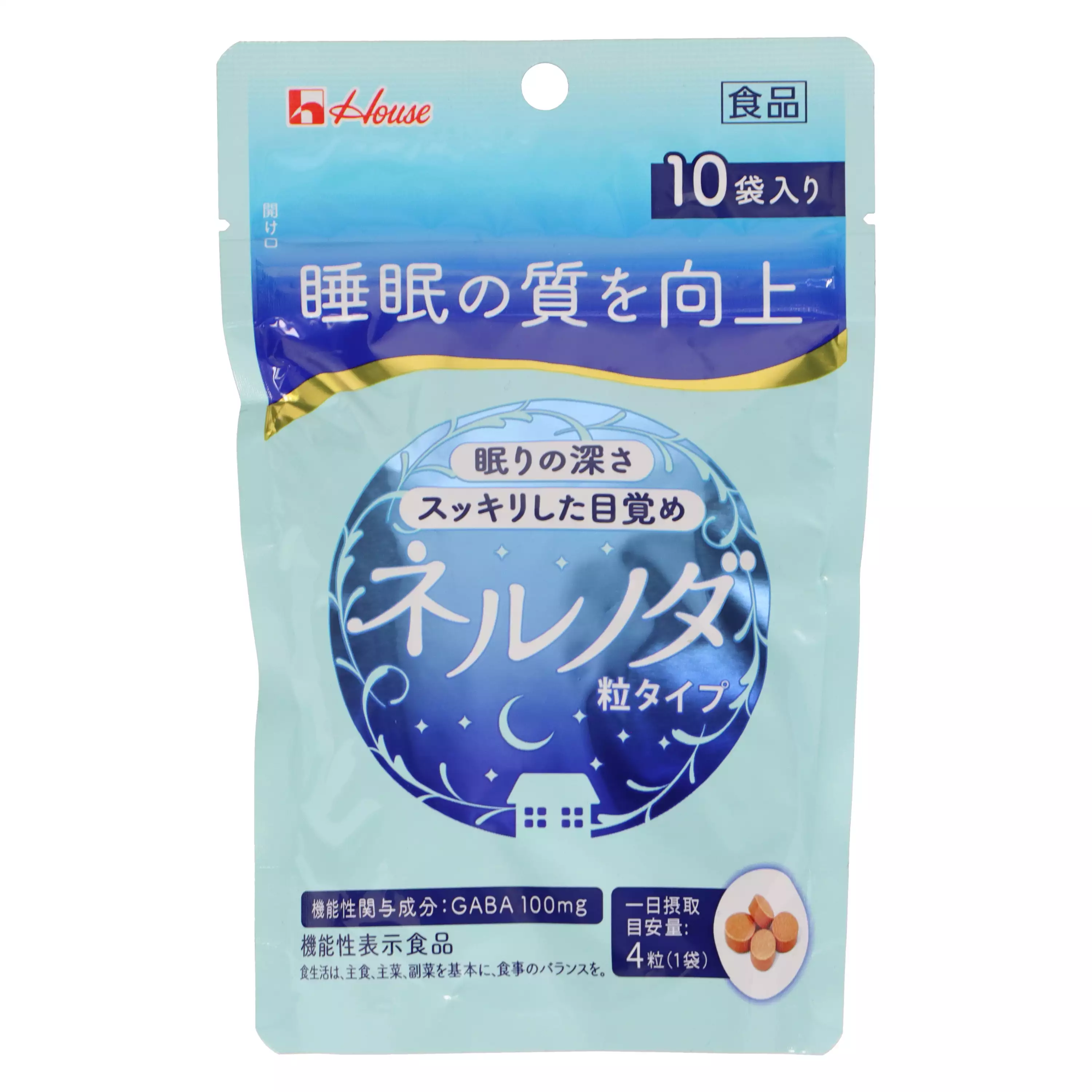 House Wellness Foods 睡眠品質提升 顆粒型(4粒×10袋）