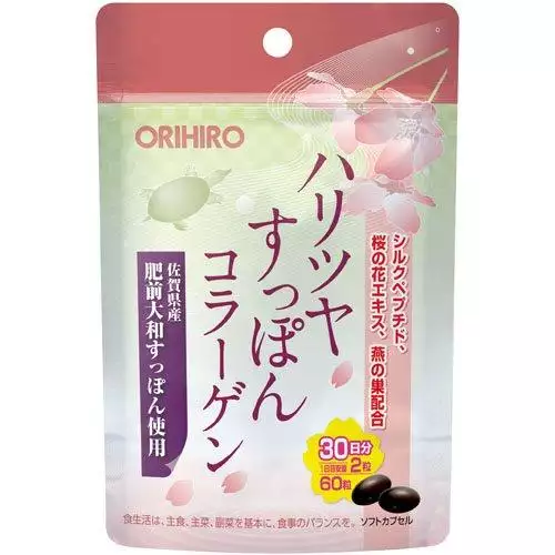 Orihiro 彈力光澤 甲魚膠原蛋白 60粒