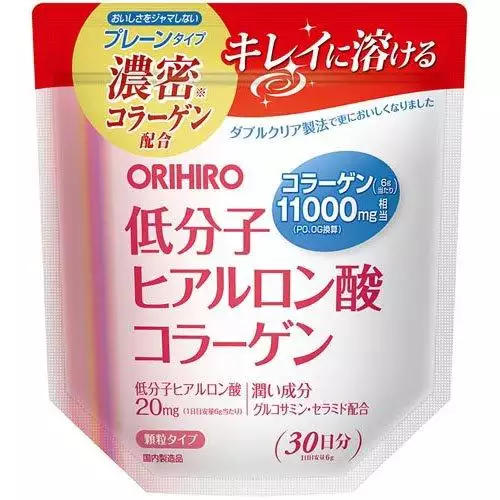 ORIHIRO  低分子玻尿酸 膠原蛋白粉 （30日分）