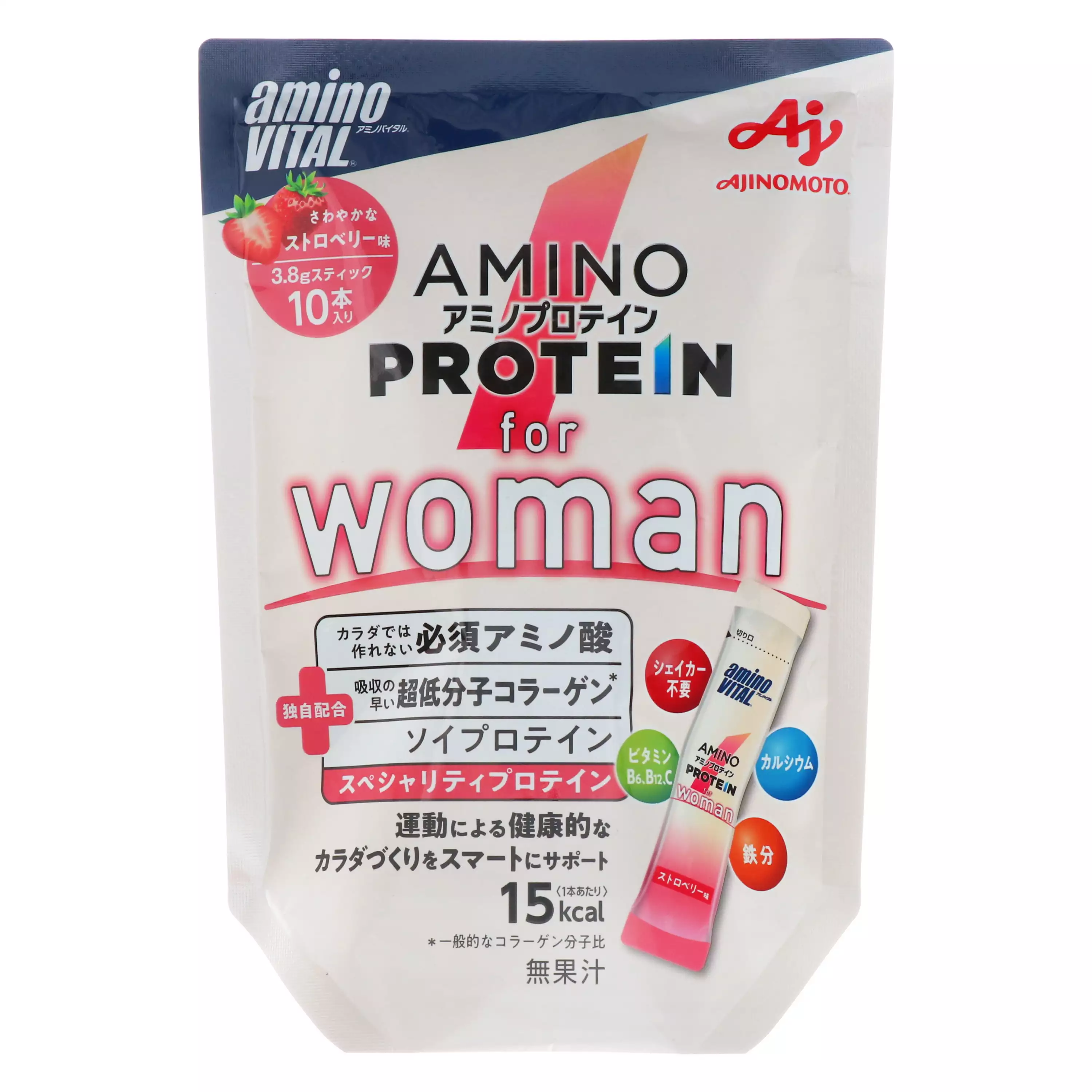 AJINOMOTO-氨基酸蛋白質補充品 (女性用草莓口味)