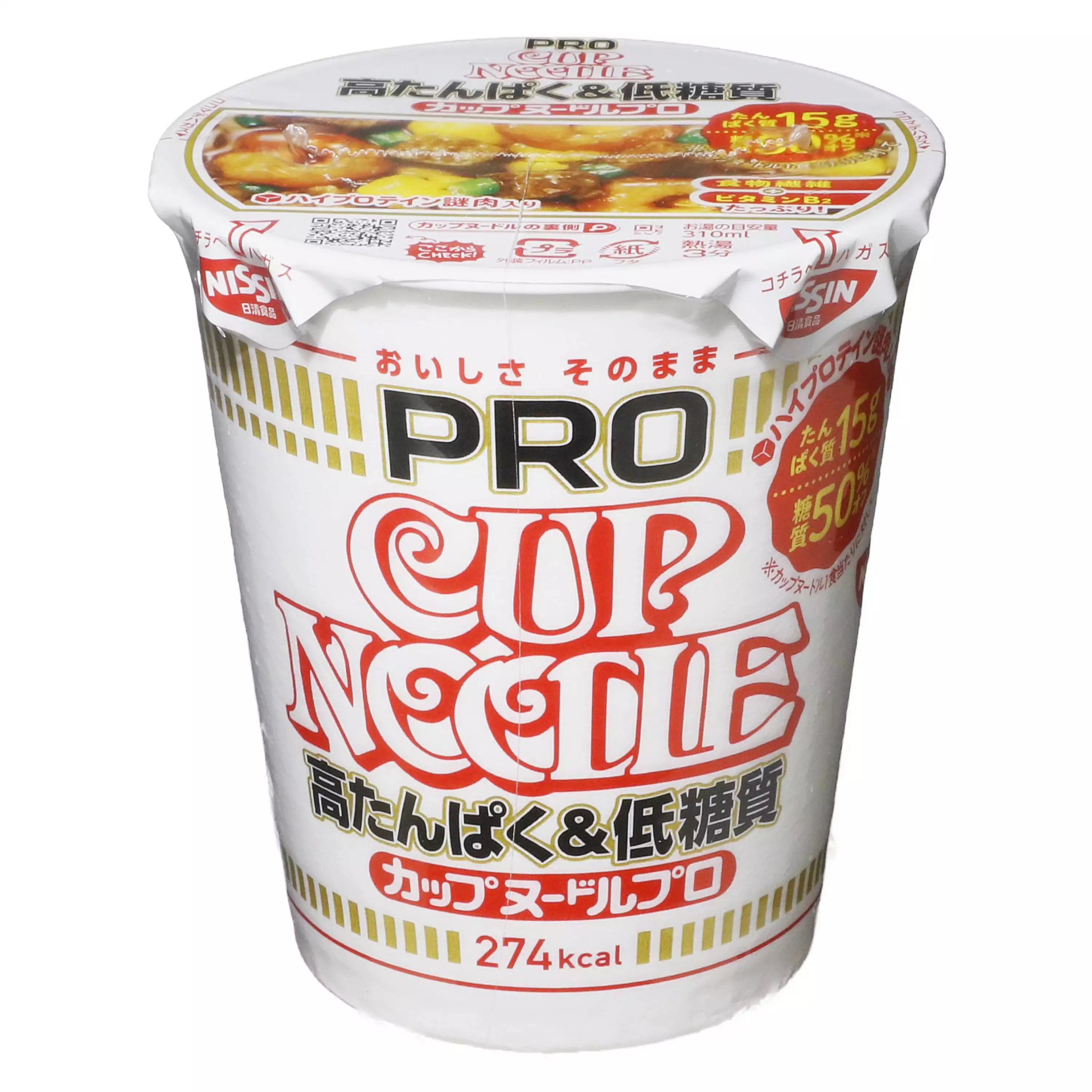 【NISSIN日清】 新作 PRO 高蛋白 &低糖質 原味杯麵