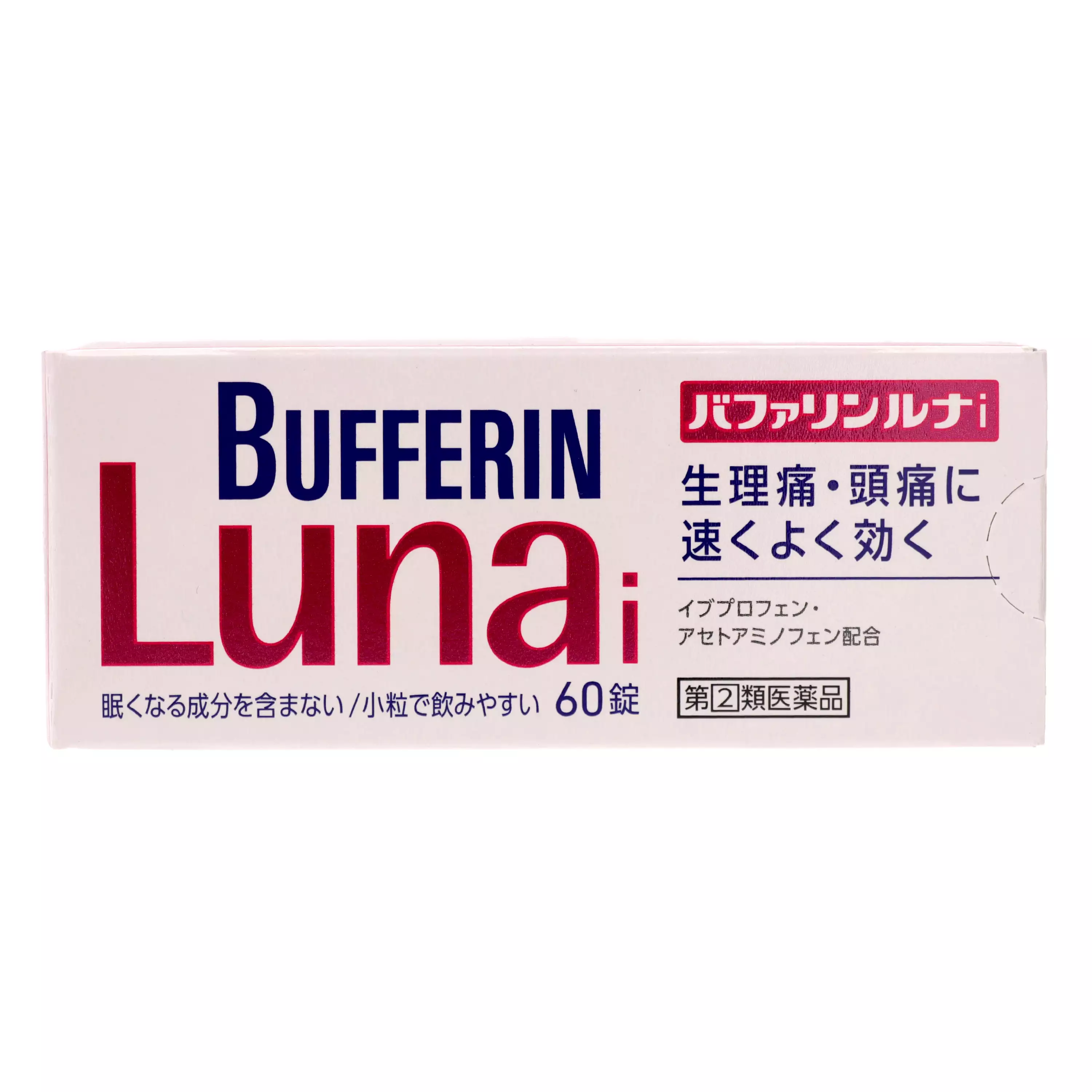 LION 獅王 BUFFERIN Luna i 速效生理頭痛止痛藥 60錠【指定第2類醫藥品】