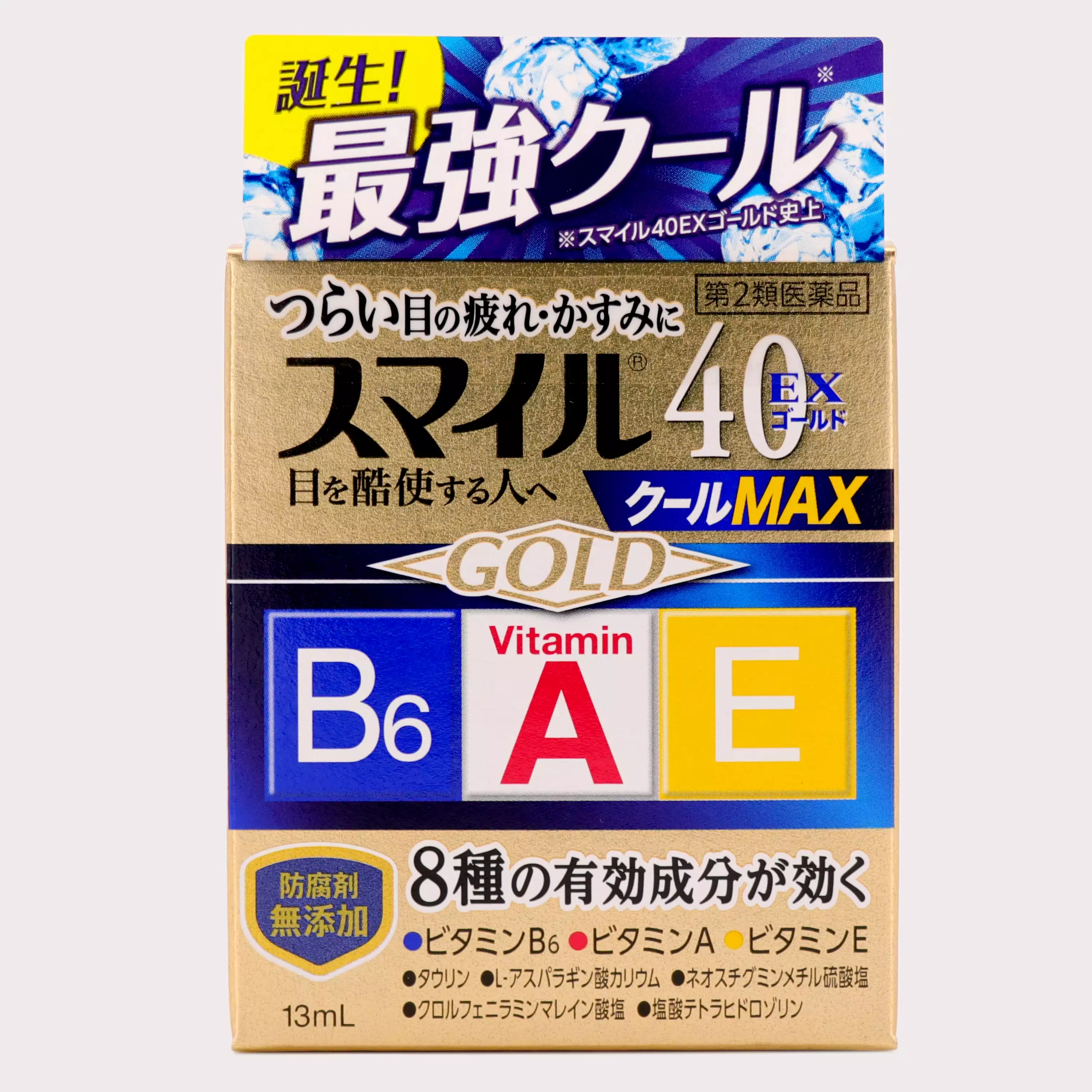 獅王Lion Corporation Smile 40EX 眼藥水 Gold Cool MAX (13mL)【第2類醫藥品】