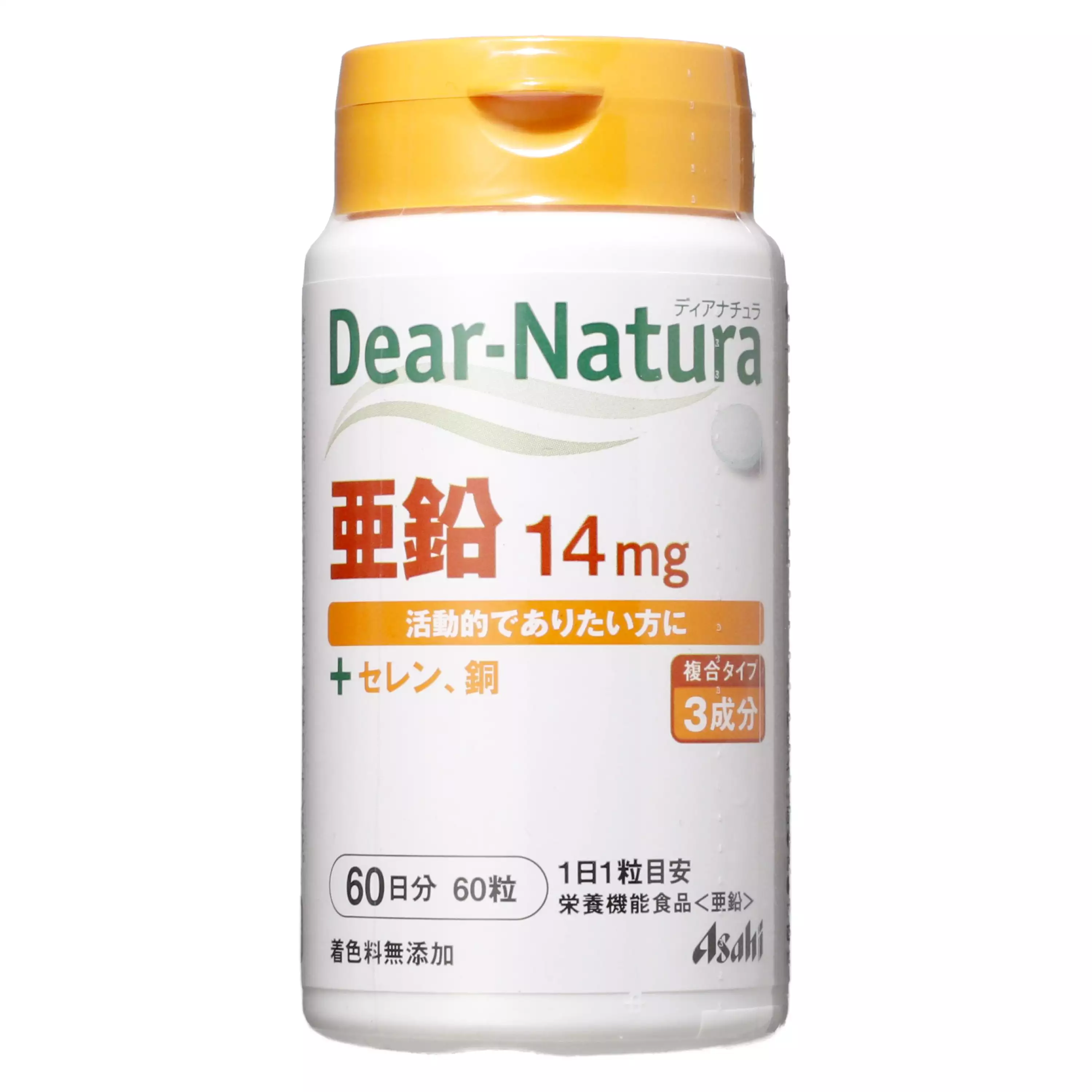 【Asahi 朝日】Dear-Natura 鋅 60 粒