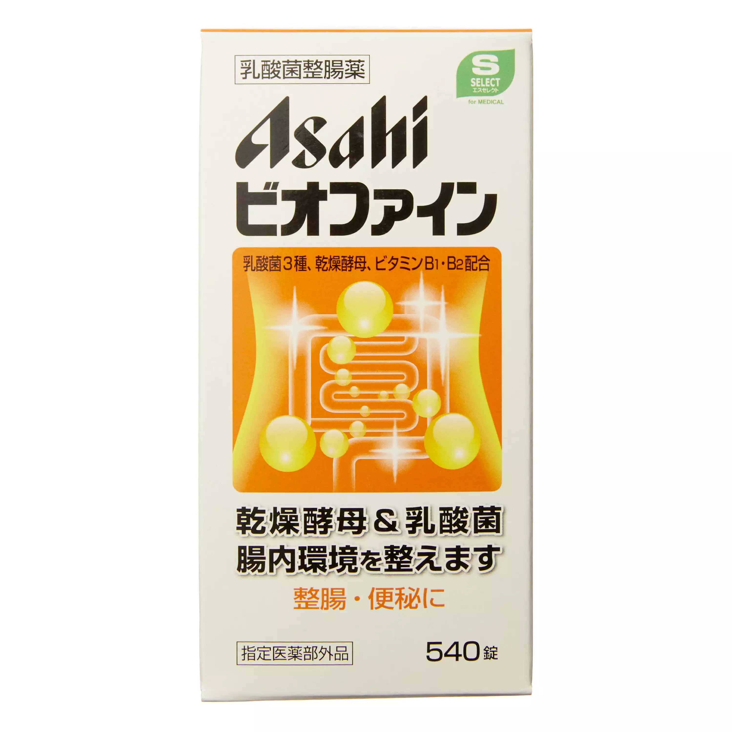 【S-SELECT】ASAHI朝日 biofine 乳酸菌整腸錠(540個)