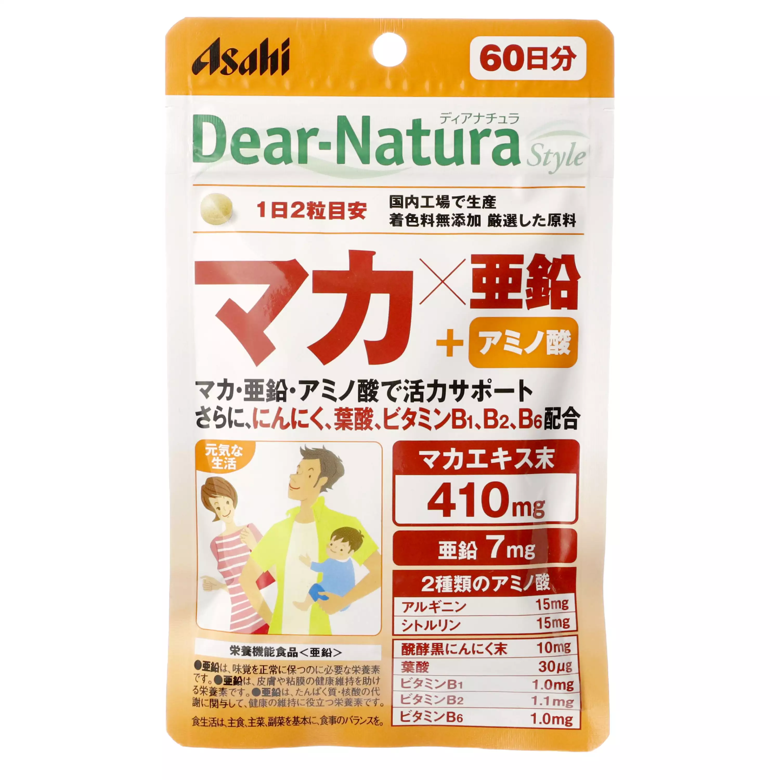 朝日Asahi Dear-Natura Style 瑪卡×鋅 60日份