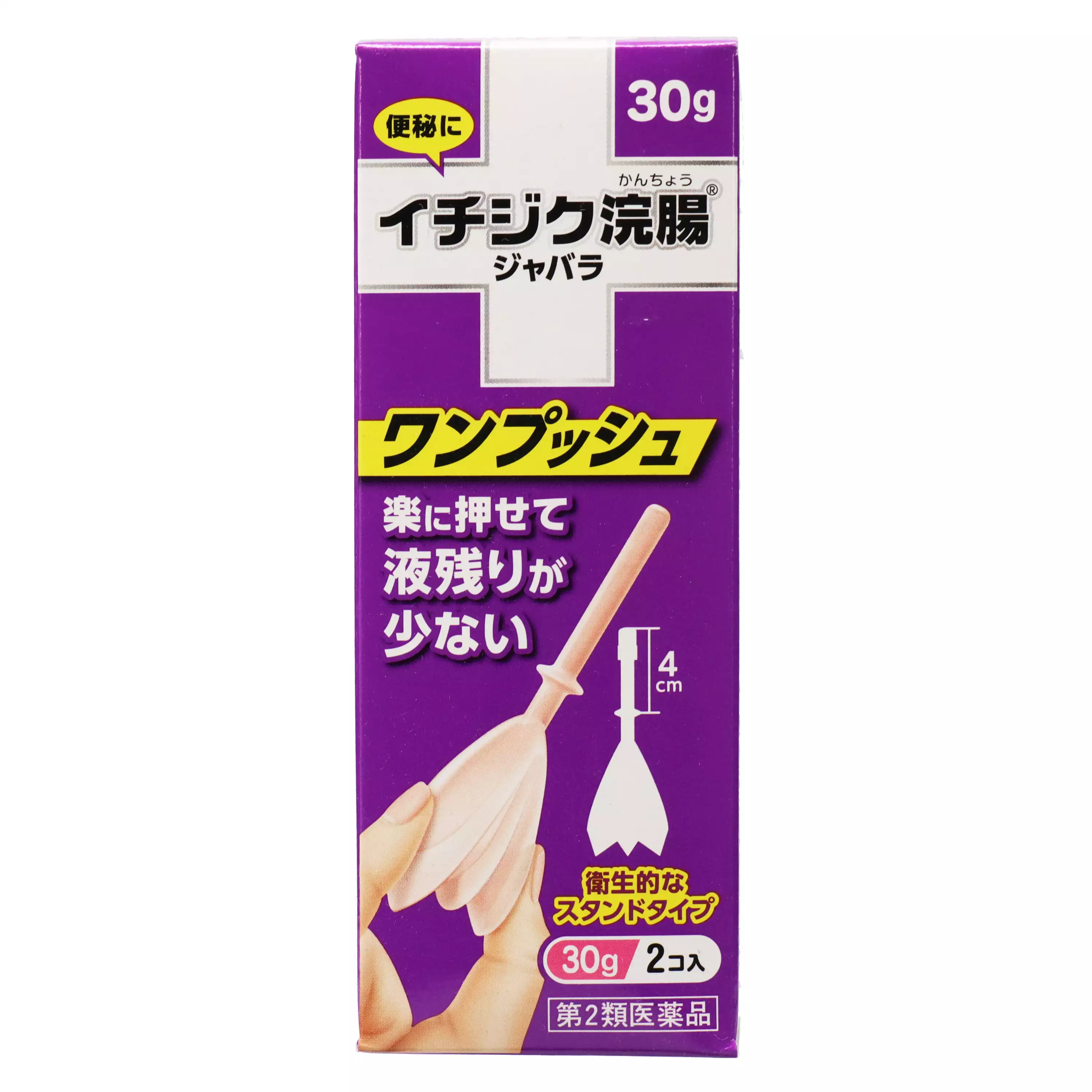 ICHIJIKU製藥 jyabara 按壓式浣腸劑 30gx2支【第2類醫藥品】