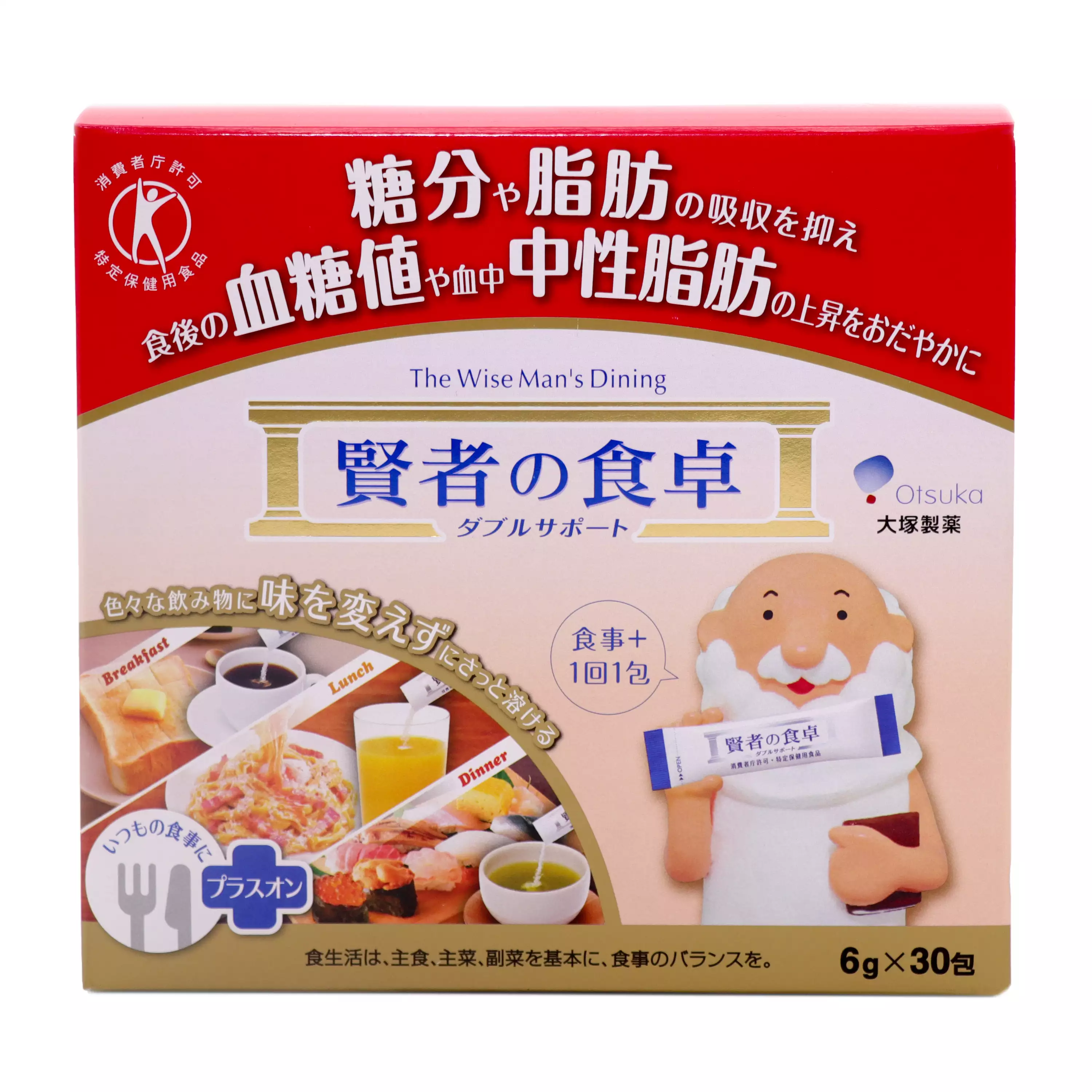 【日本大塚製藥】 賢者的食卓 膳食纖維雙效粉末包－6ｇｘ30包