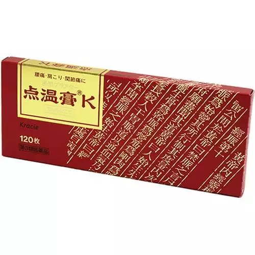 Kracie 製藥 點溫膏 K (120張)（舒緩疼痛、跌打損傷適用）【第三類醫藥品】