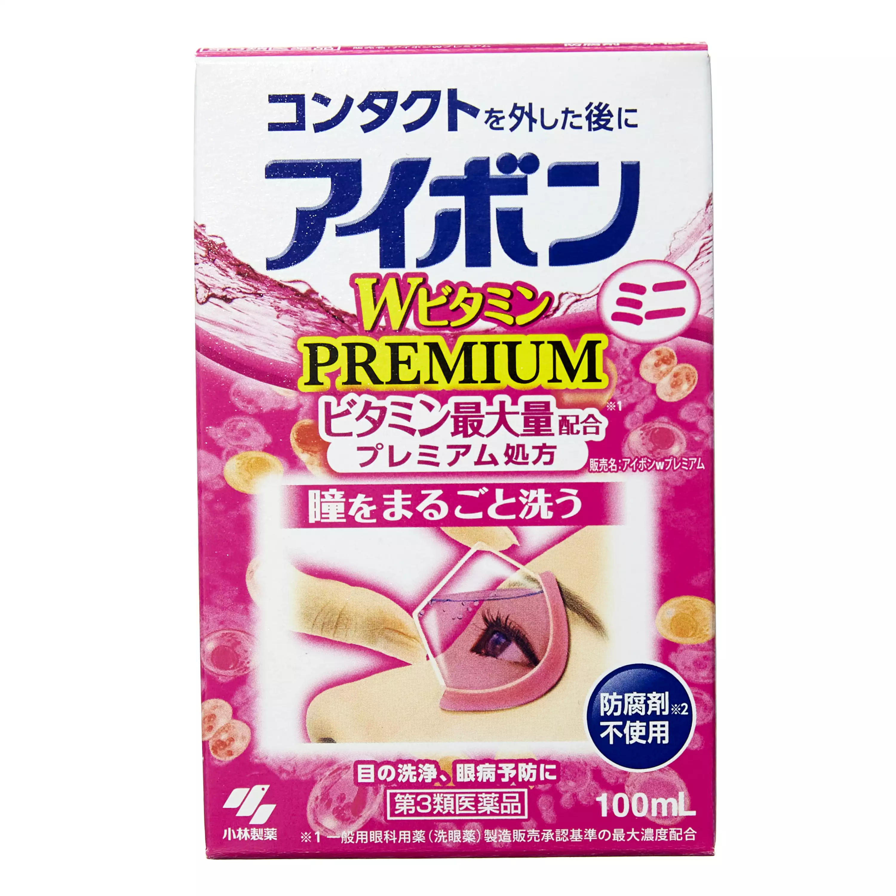 小林製藥 EYEBON 維他命 W PREMIUM 洗眼液100ML【第三類醫藥品】