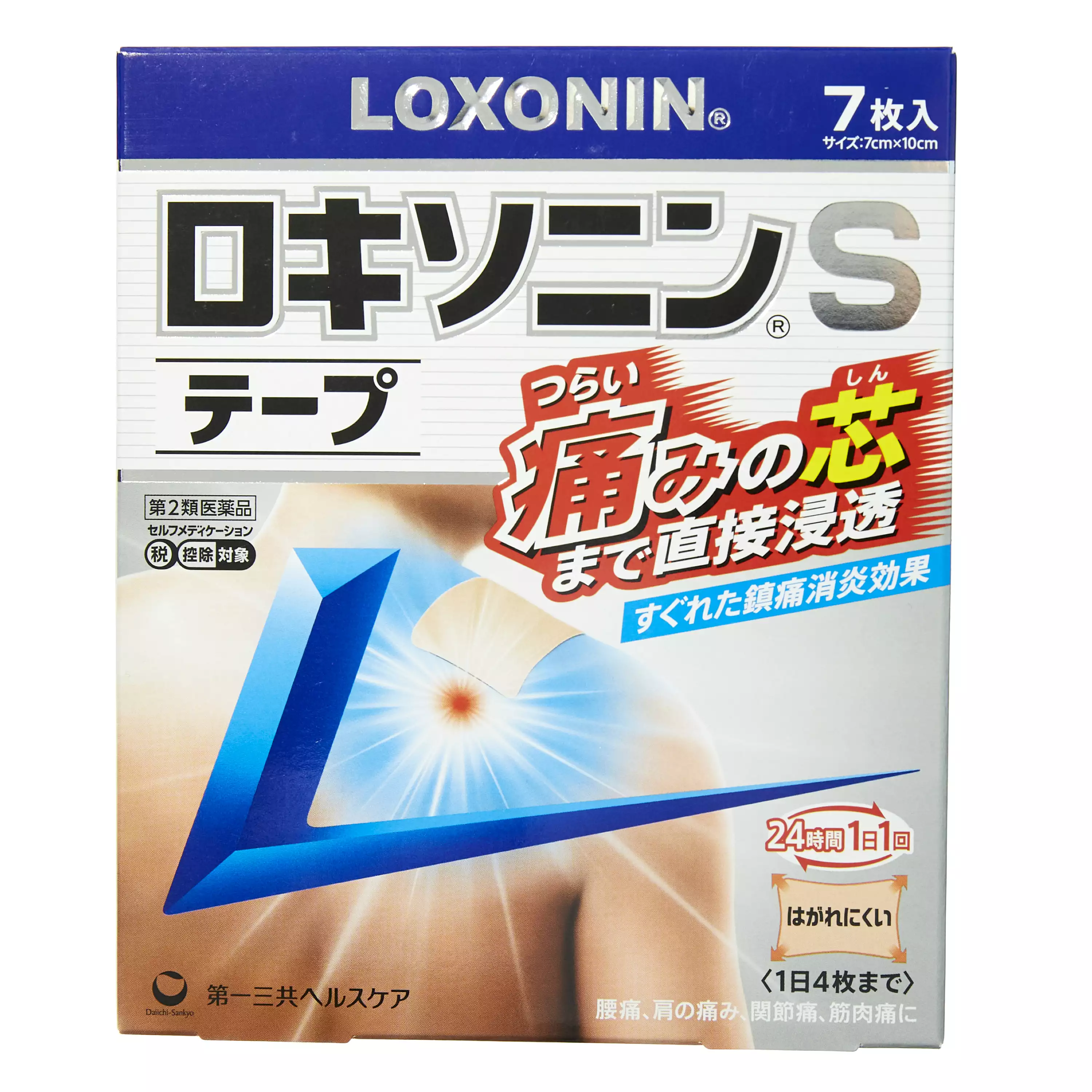 第一三共 Loxoprofen S 酸痛貼布 7x10cm 7枚【第2類醫藥品】