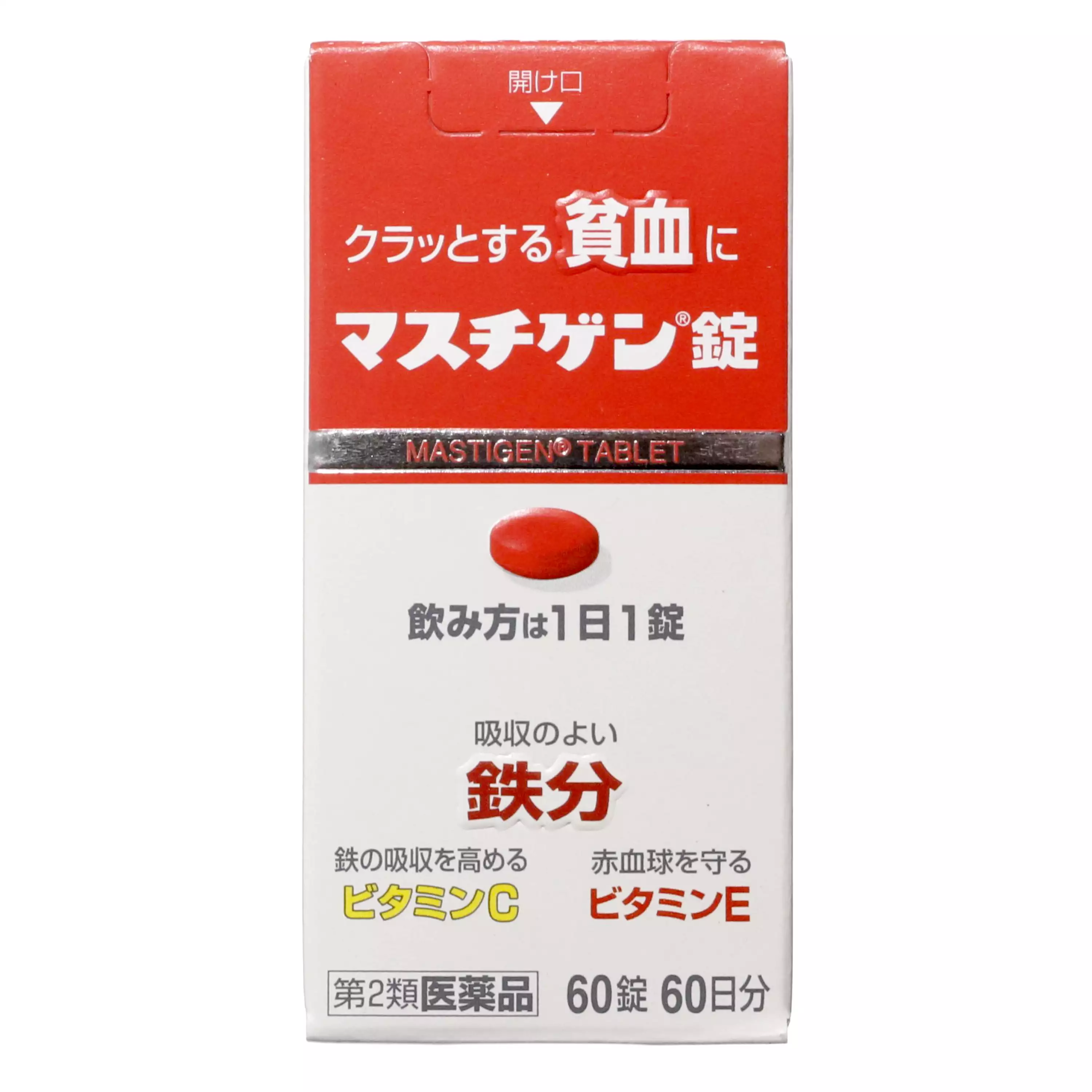 日本臟器製藥 Mastige 貧血改善錠（60片）【第 2 類醫藥品】