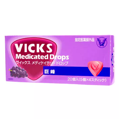 大正製藥 vicks潤喉糖 巨峰葡萄味 25個入 【指定醫薬部外品】